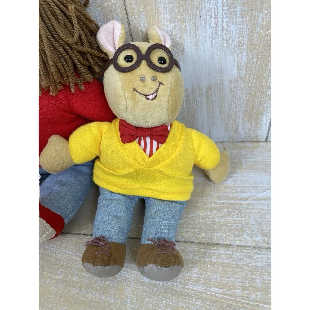 Eden 8” Arthur 15” Francine 8” DW Set Of 3 Lot Stuffed Plush Cloth Dolls